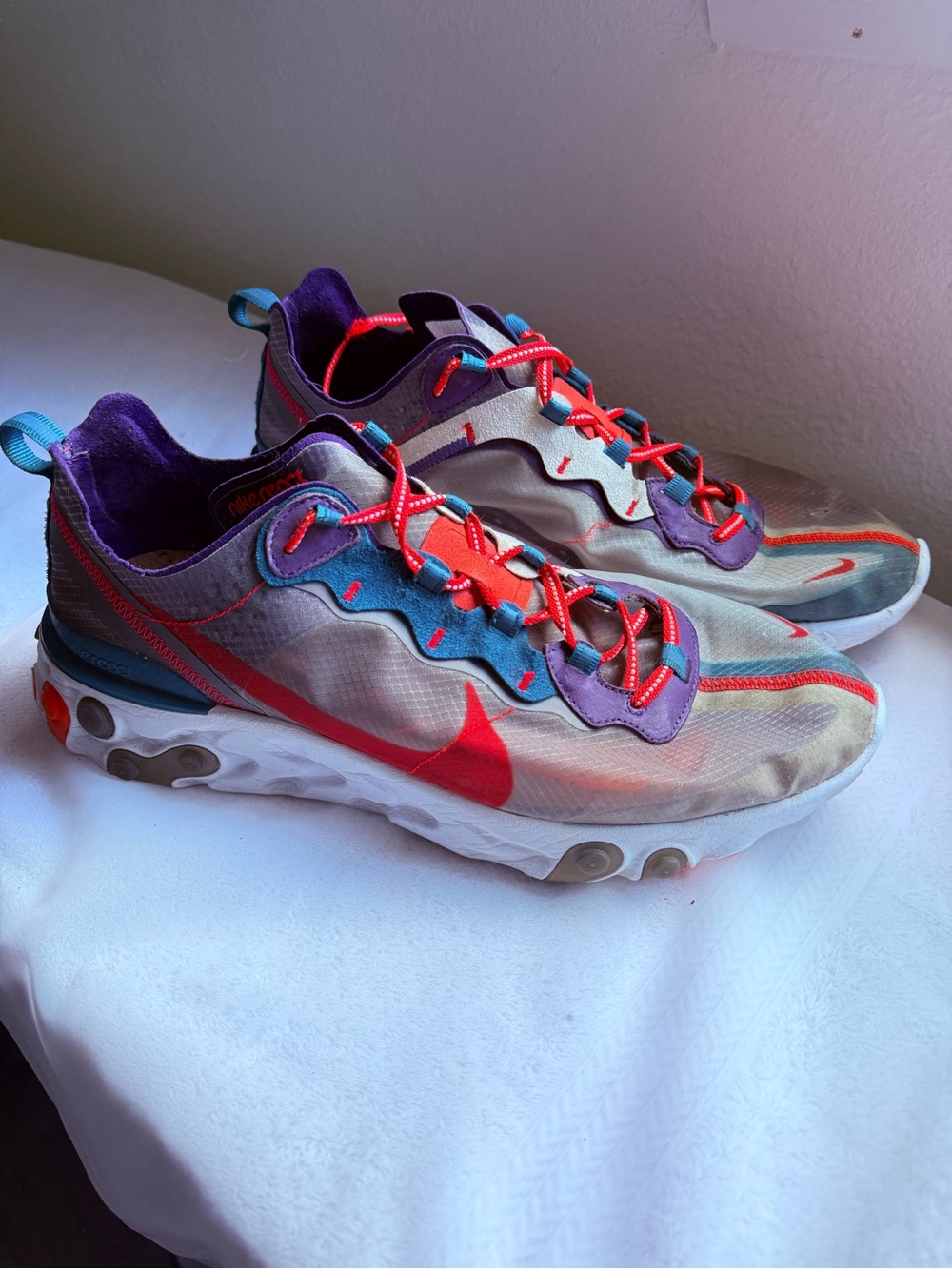 Nike React Element 87 Red Orbit CJ6897-061 Men’s Size 13 EU 47.5 Rare
